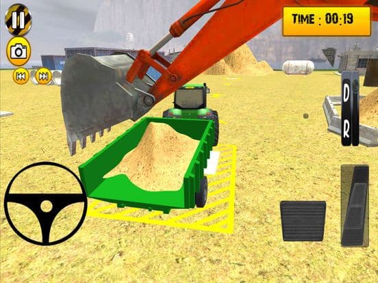 Real Crane Sand Excavator 3D