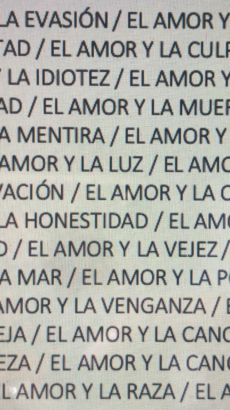 del amor y otros monstruos
