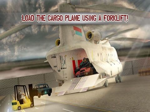 Real car transporter cargo helicopter simulator screenshot 3