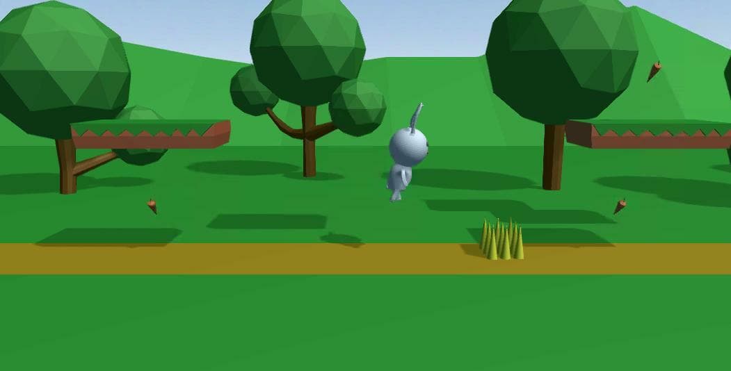 Bunny Adventure - Flying Carrots screenshot 3