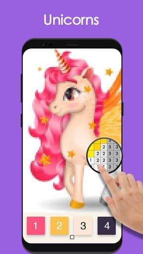Pixel Art: Color by Number Sandbox Coloring Game screenshot 2