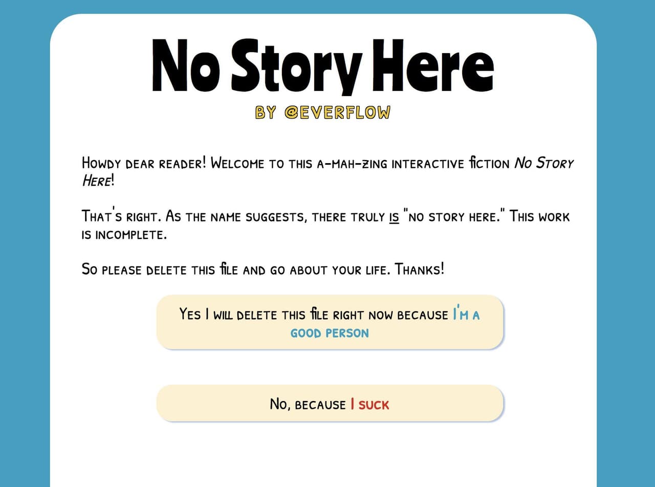 No Story Here