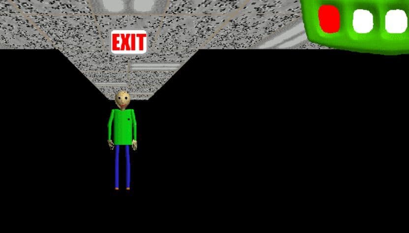 Baldi Basics But Its Black