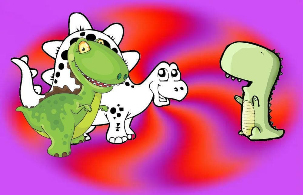 Shadow missing: dinosaur