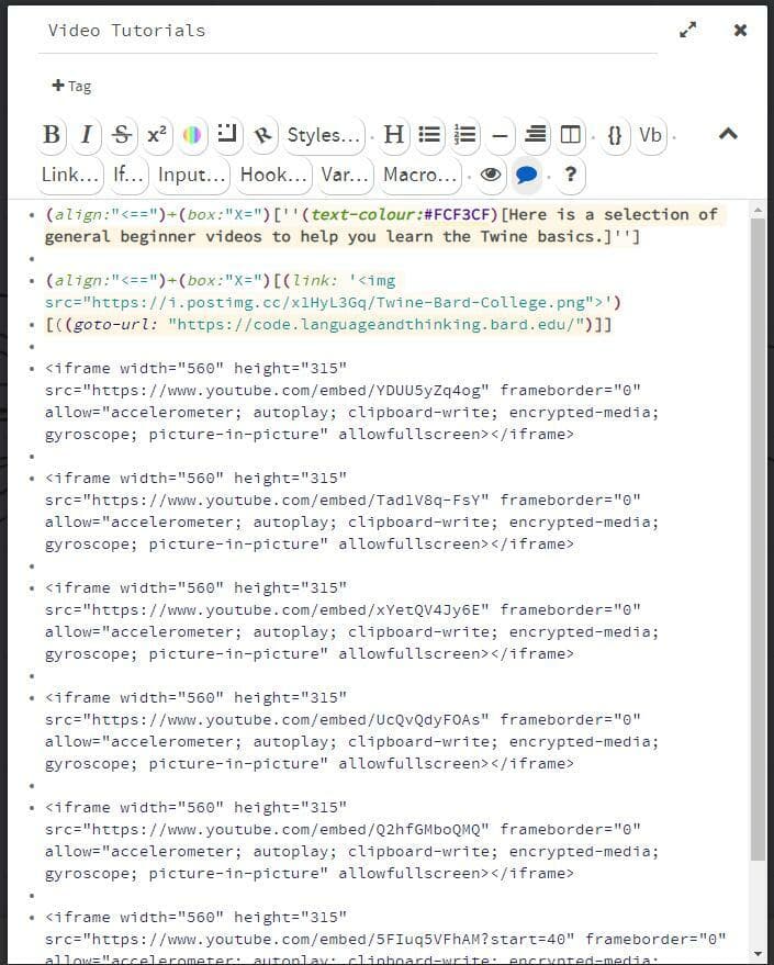 JALT Twine Template screenshot 4