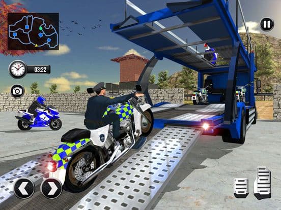 OffRoad Police Bike Transport Simulator screenshot 2