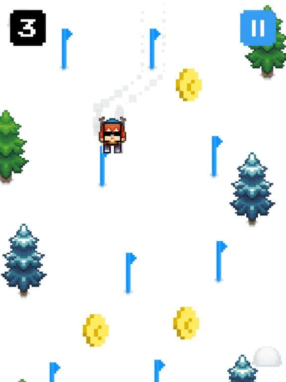 Christmas Triple Skiing - Run Run Pixcel 2D