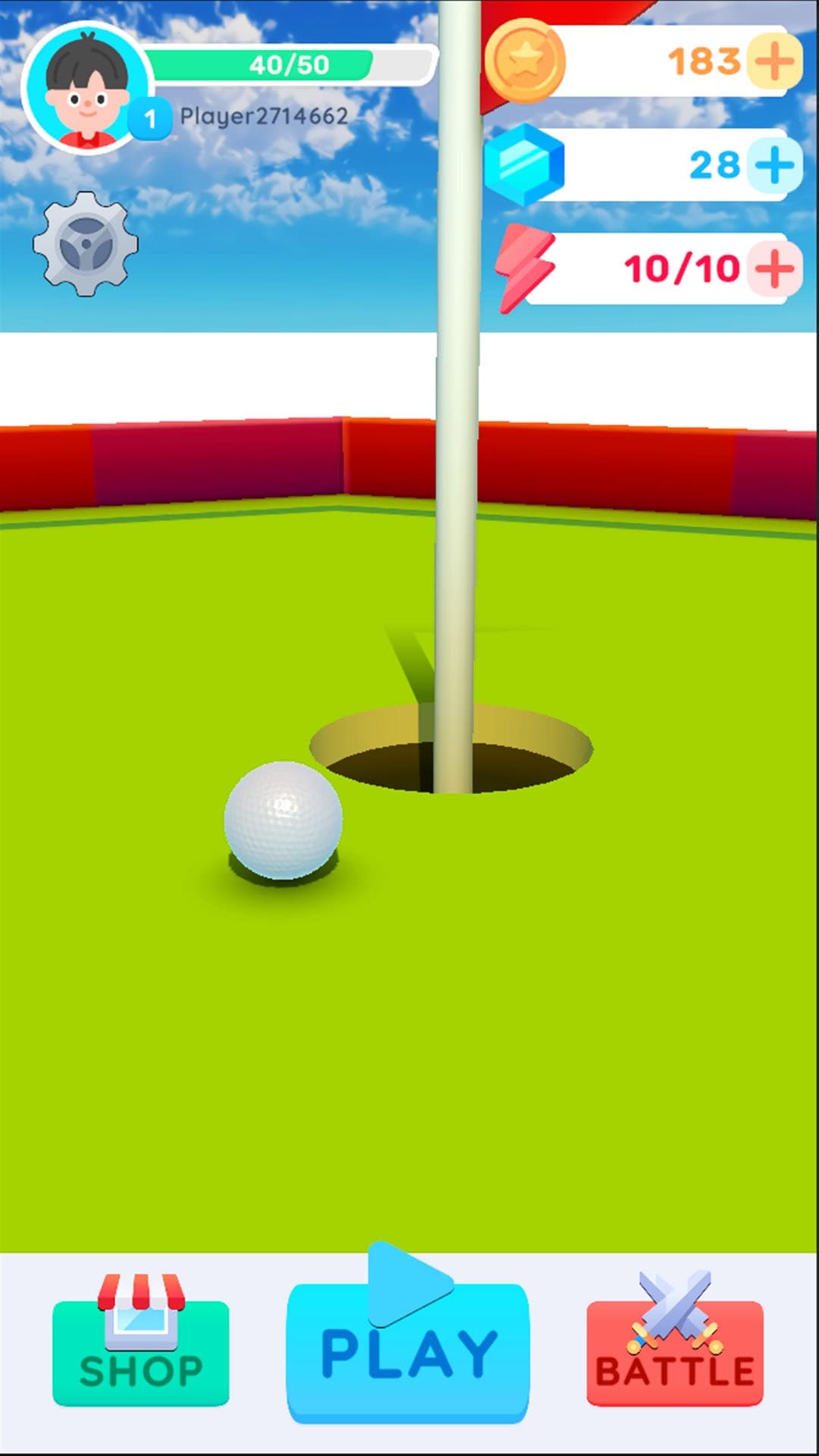 Mini Golf Battle Challenge 3D screenshot 2