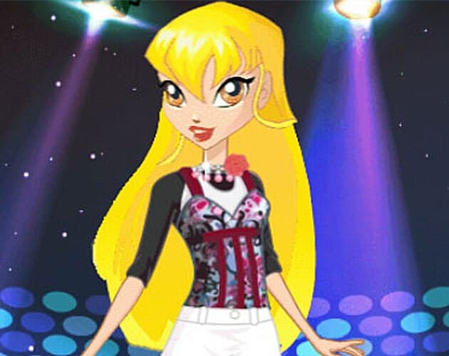 Winx Stella Drag Dress Up Game