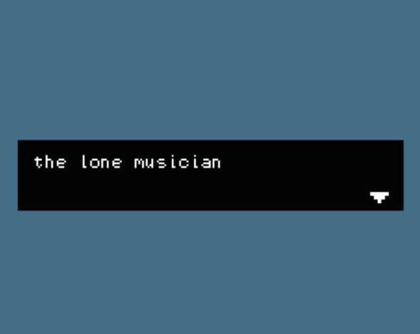 the lone musician