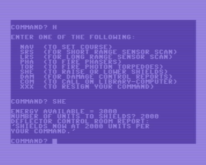 Super Star Trek (C64) screenshot 6