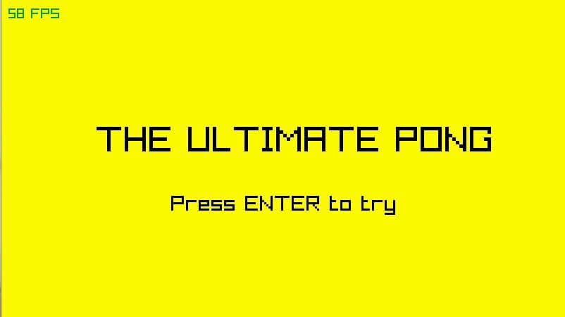 The Ultimate PONG v2