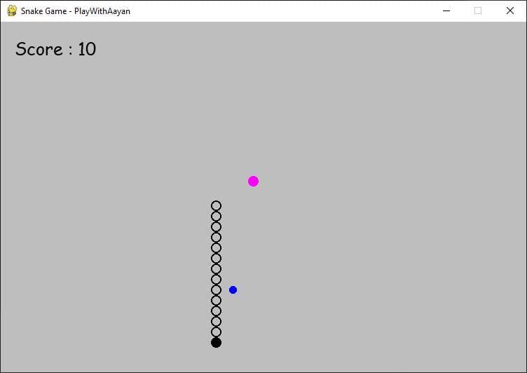 Snake Game (PlayWithAayan) screenshot 3