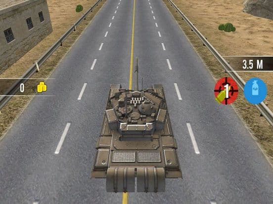 Crazy Tank: Traffic Speed screenshot 2