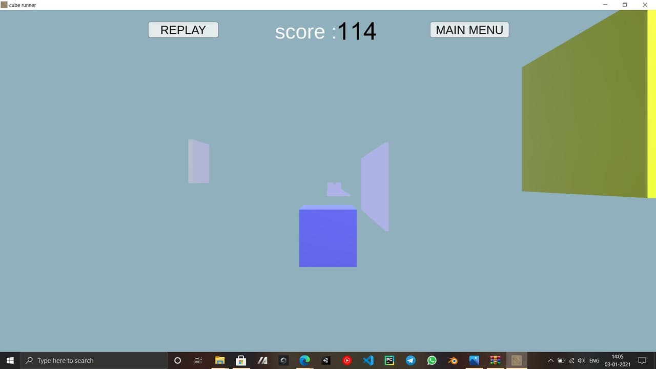 cube runner (itch) (vikky make games) screenshot 2