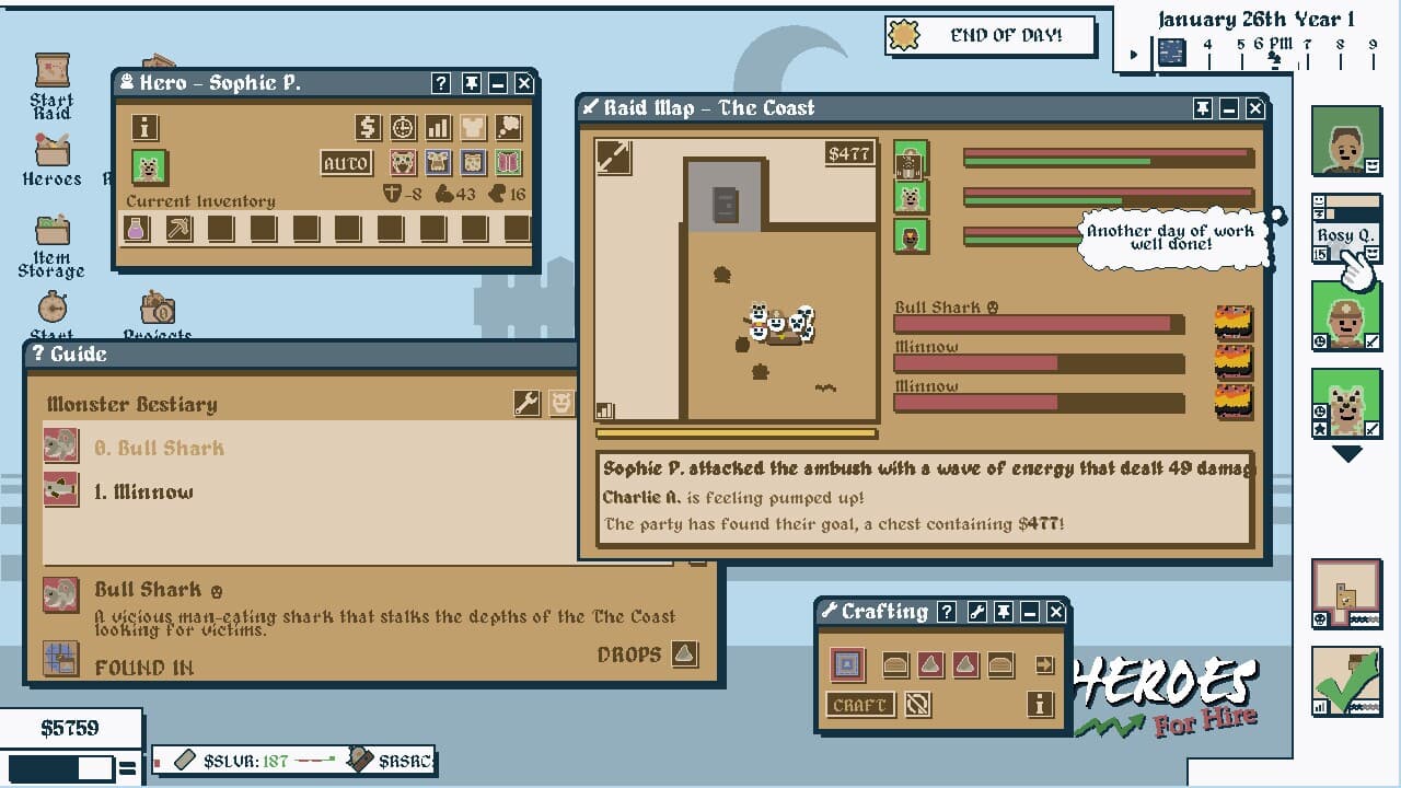 Heroes For Hire - Guild Micromanagement Simulator screenshot 2