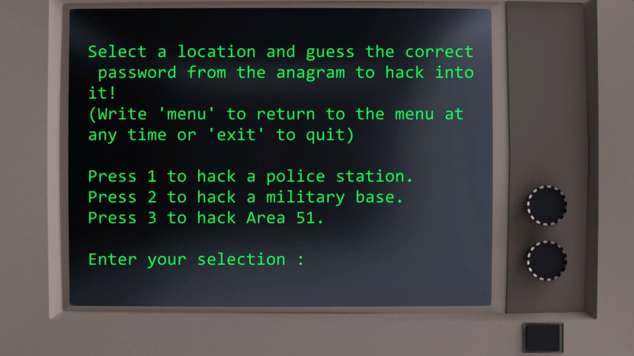 Terminal Hacker-practice game