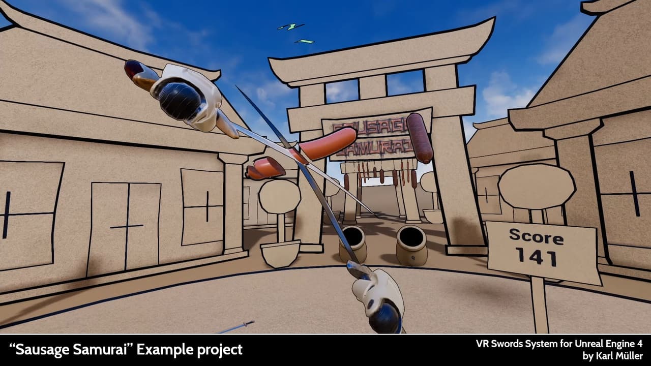 Sausage Samurai VR - Example Game screenshot 4