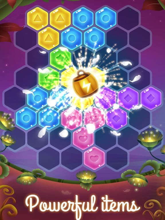 Flower Secret - Hexagon Block Puzzle screenshot 3