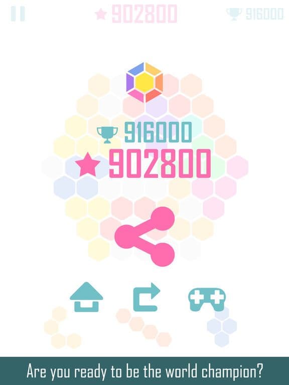 Fill Grid Square & Hexagon blocks fever hex puzzle screenshot 5