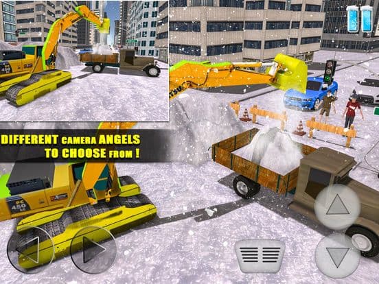 Snow Plow Truck Excavator Sim screenshot 5