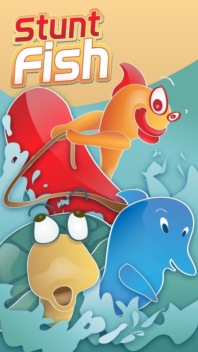 Stunt Fish - Make your goldfish jump through as much turtles as you can to get more points screenshot 2