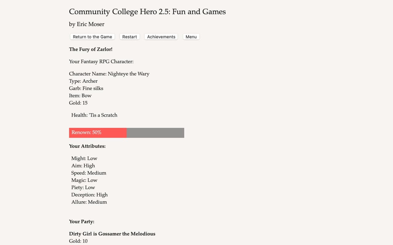 Community College Hero: Fun and Games screenshot 5
