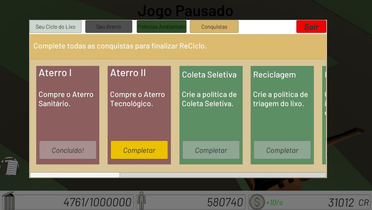 Reciclo: Um jogo sobre o ciclo do lixo screenshot 3