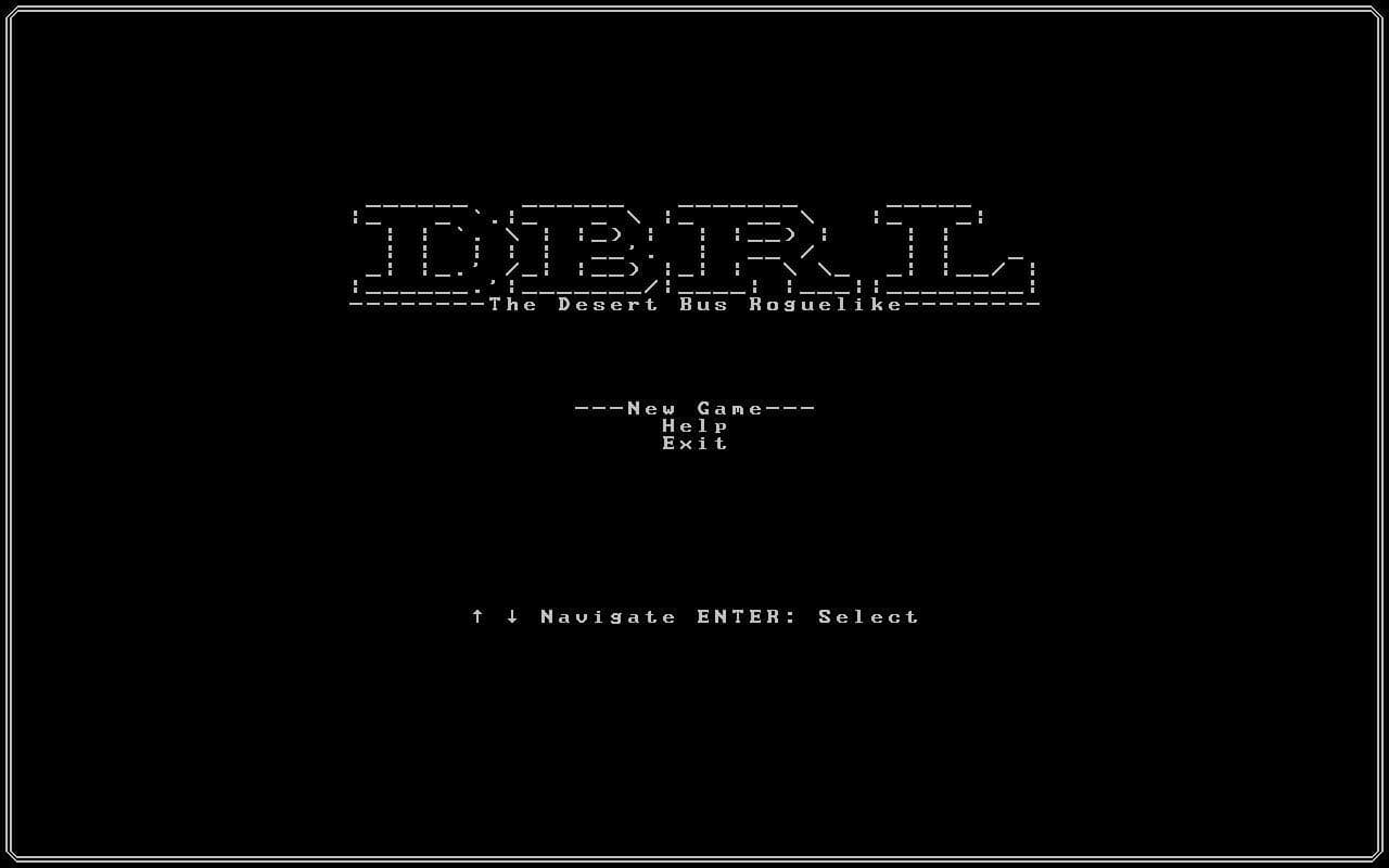 DBRL- The Desert Bus Roguelike screenshot 2