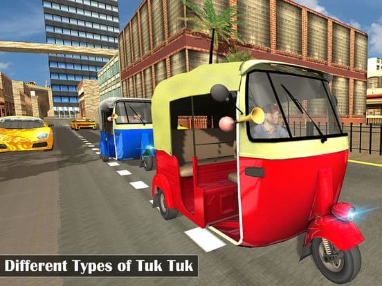 Futuristic Flying Tuk Tuk Simulator - Auto Rickshaw Driving