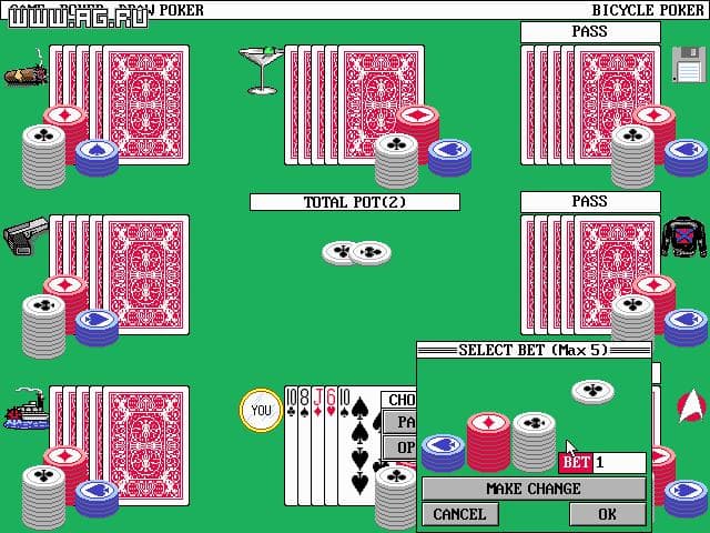 Bicycle Poker screenshot 2