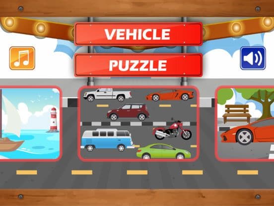 Peg Puzzle - Vehicles