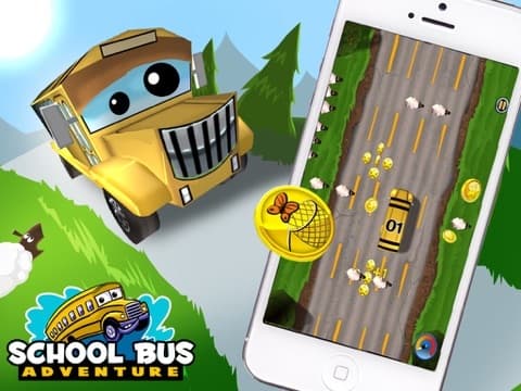 School Bus Adventure - Field Trip is a Fun 3D Driving Cartoon Game for Boys and Girls with simple Drag Control, where you can Explore Towns and Farms with Animals screenshot 3