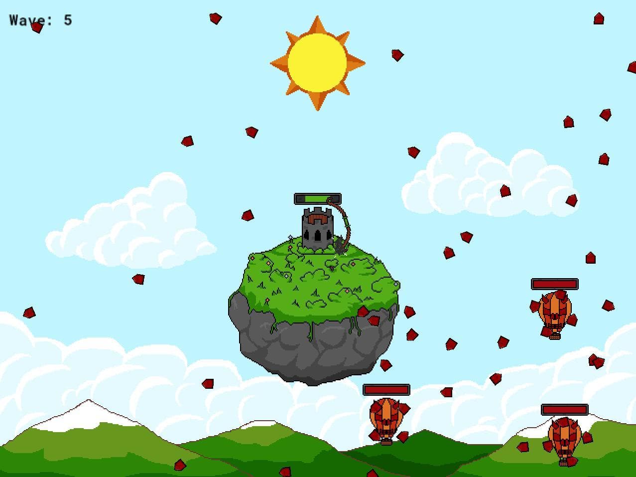 Tower on a floating rock