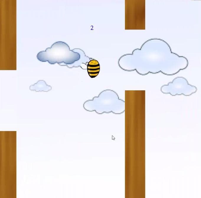 Flappy Bii game screenshot 2