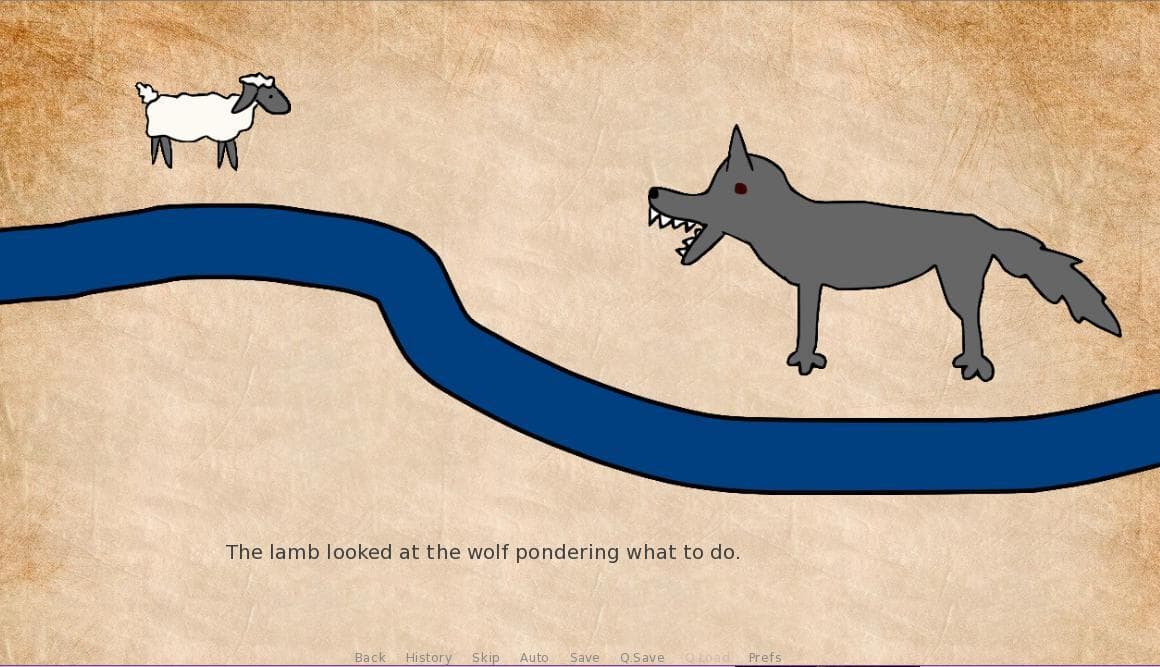 Aesops Fables VN Style with Multiple Endings screenshot 2