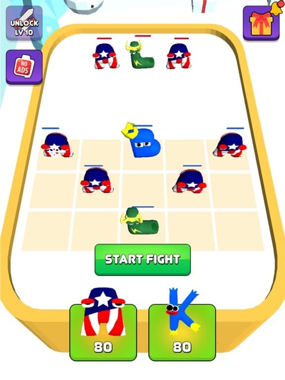 Alphabet Fusion Merge Monster screenshot 2