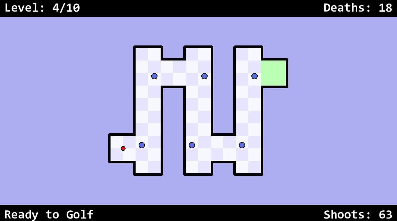 Worlds Hardest Game, but Golf Mode screenshot 3