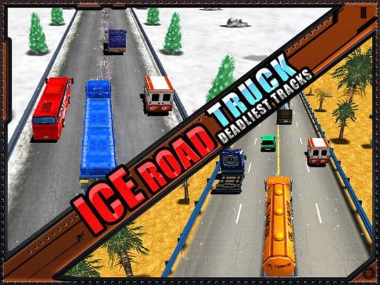 Ice Road Truck Simulator Race screenshot 2
