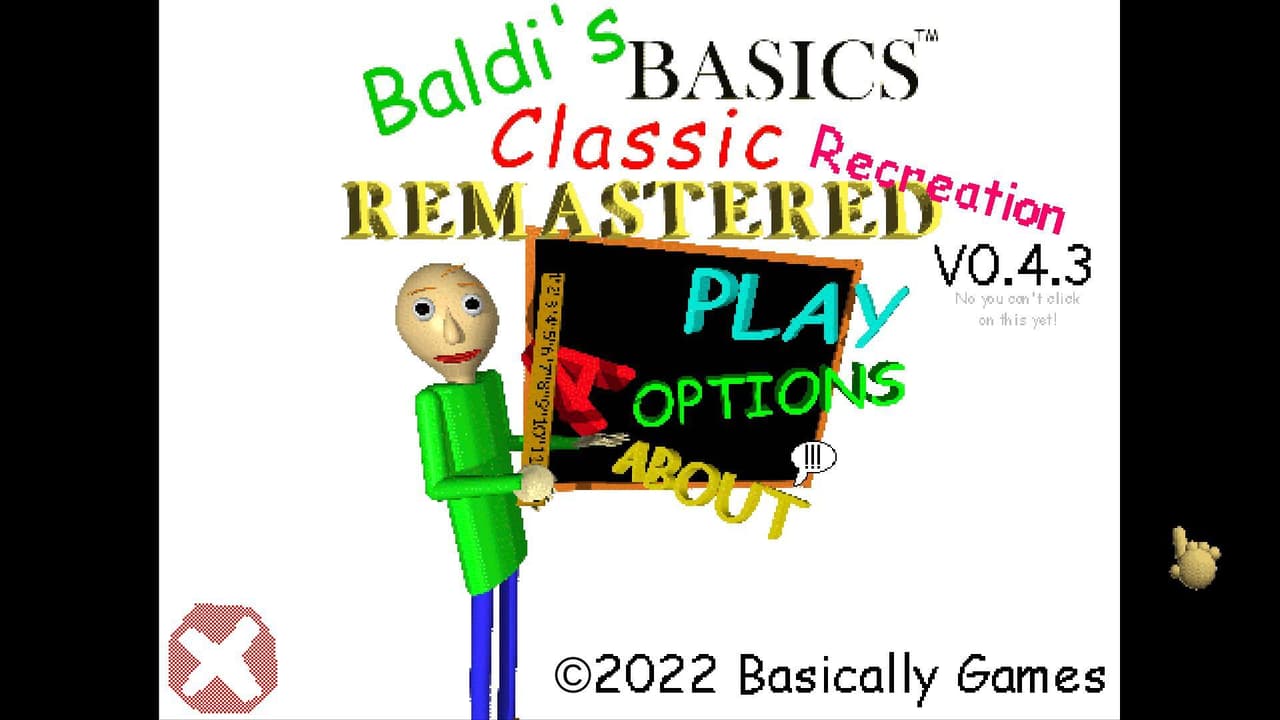 Baldis Basics Classic Remastered Recreation (Reupload) screenshot 2