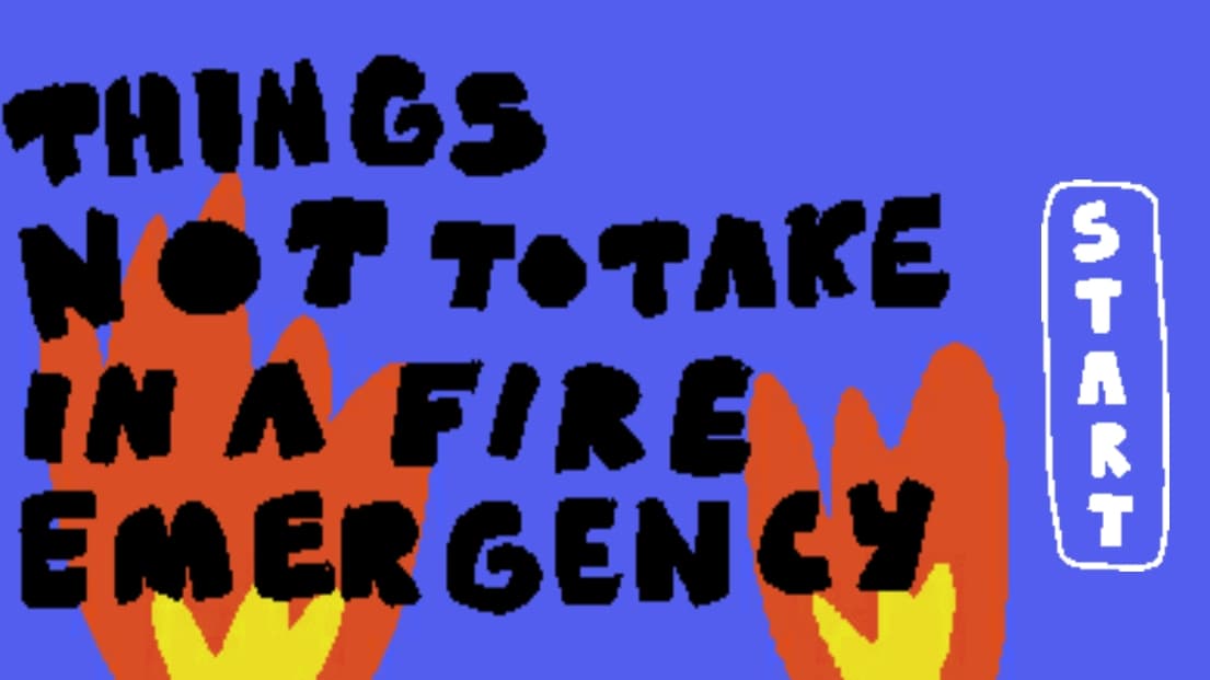 Things NOT to Take in a Fire Emergency screenshot 2