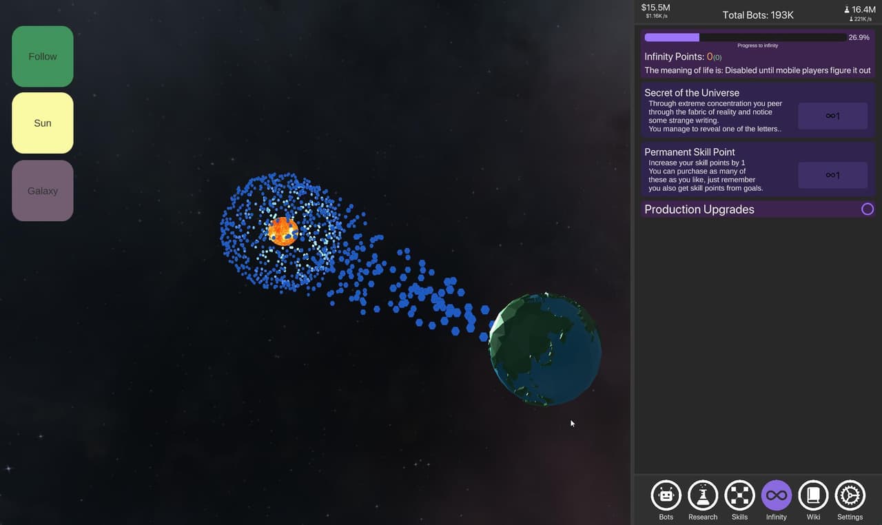 Idle Dyson Swarm
