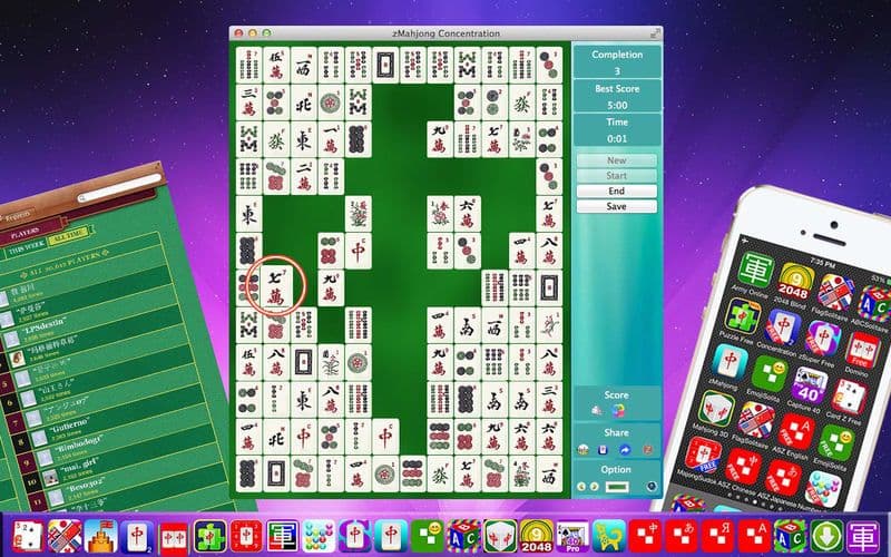 zMahjong 2 Concentration Free - A Brain Game screenshot 2