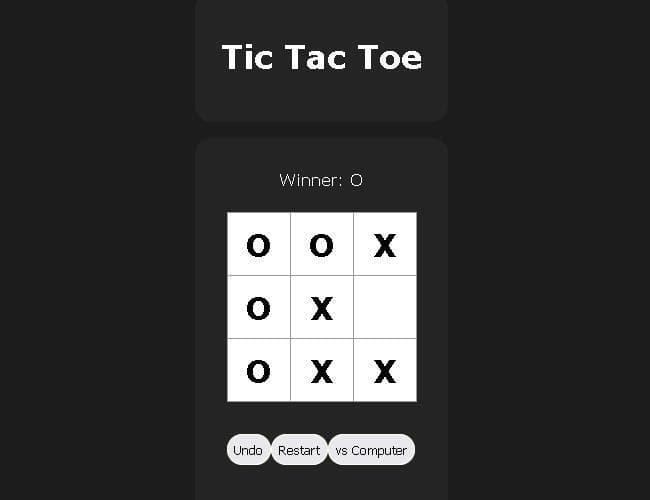 Tic Tac Toe (itch) (swilliamsio) screenshot 3