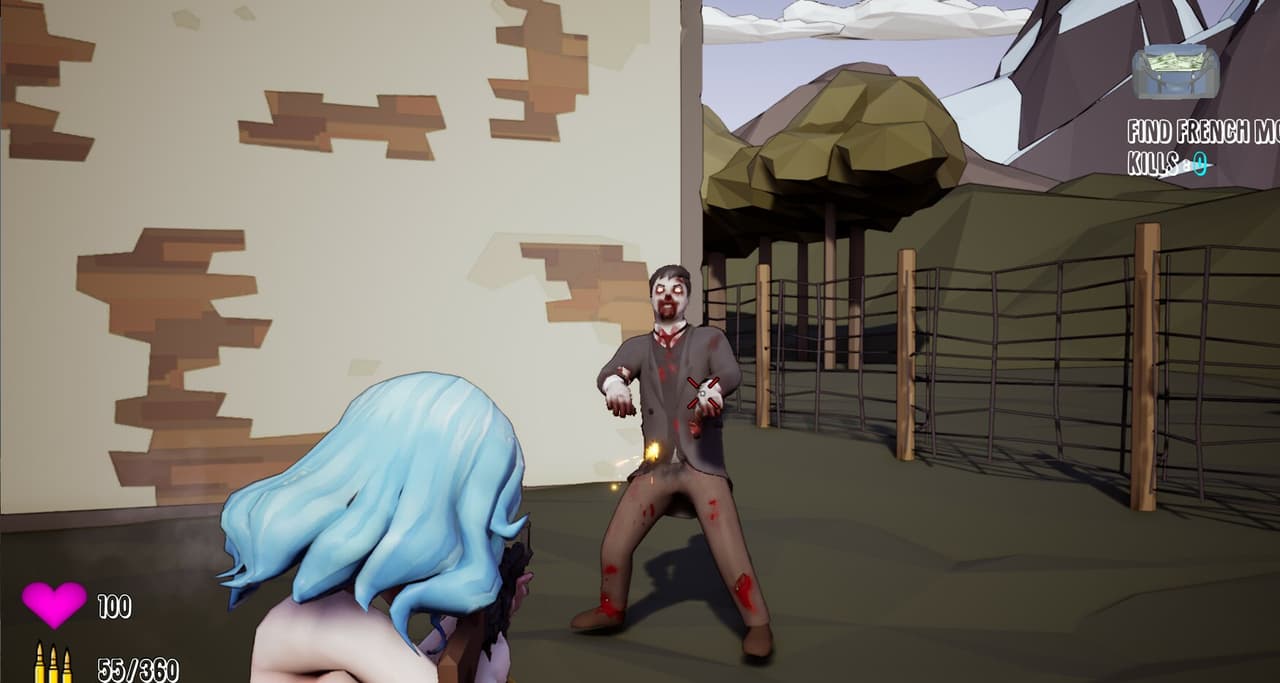 Inglorious Waifu VS Nazi Zombies screenshot 5