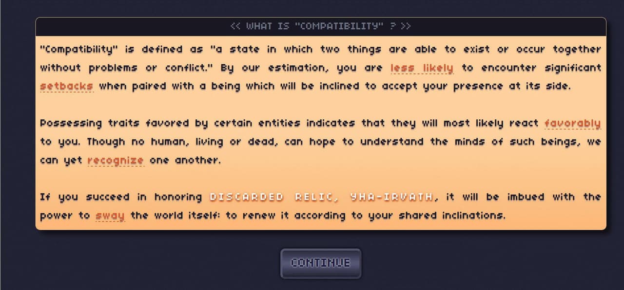 HARBINGER.html screenshot 5