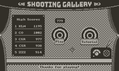 SHOOTING GALLERY for Playdate screenshot 3