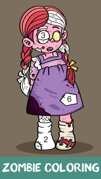 Zombie Coloring Happy Recolor screenshot 3