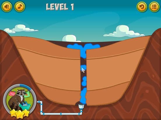 Little Racoon Big Wash (puzzle game) screenshot 3
