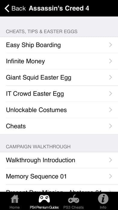 Cheats Ultimate for Playstation 4 Games - Including Complete Walkthroughs screenshot 4